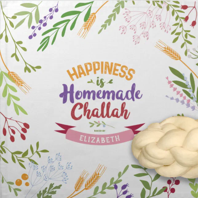 Artisan Challah Dough Cover. Floral Quirky Cloth Napkin Zazzle