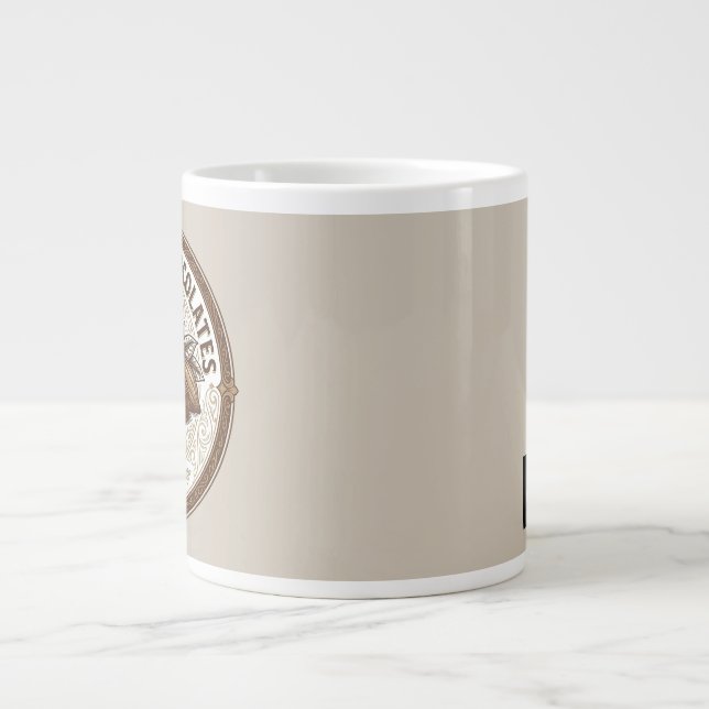 Artisan Chocolates Vintage Cocoa Giant Coffee Mug (Front)