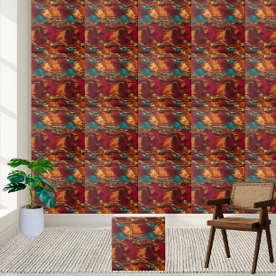 Artisan Crafted African Motif Tile