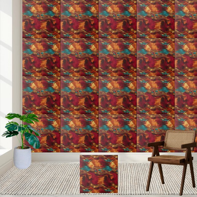 Artisan Crafted African Motif Tile (Artisan Crafted African Motif Tile)