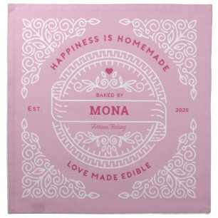 Artisan Dough Cover Baking Pinks Custom Cloth Napkin