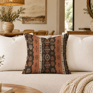 Artisan Earthy African Accent Throw Pillow Decor