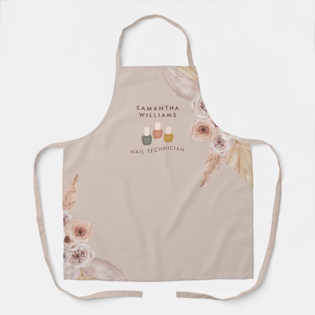 Artisan Elegance Nail Artist Apron (Front)