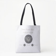 Artisan Farm Shop or Farmers Market Bee Logo