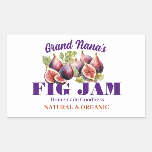 Artisan Fig Jam Custom Label