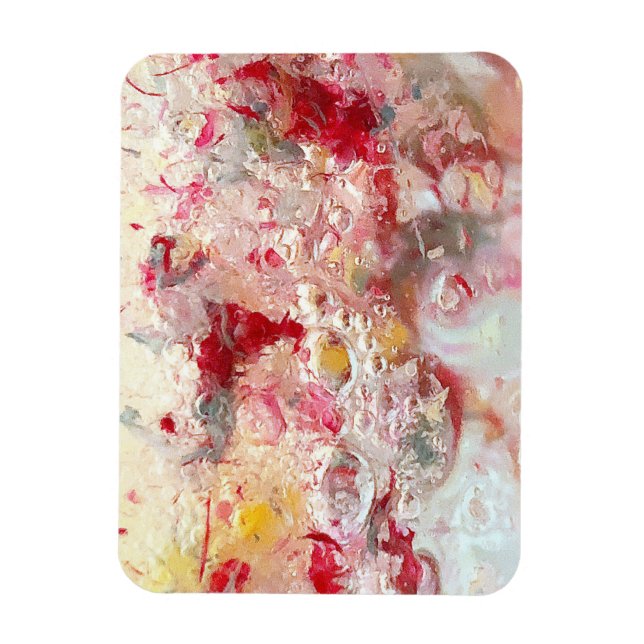 Artisan Frig Magnet, Abstract Art Piece Magnet (Vertical)