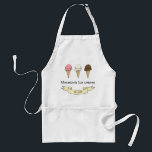 Artisan Ice Cream Maker Customizable Adult Apron<br><div class="desc">Artisan Ice Cream Maker Customizable Whimsical Design .    This is a template and ready for you to add your company details to . If you would like to change the background color  or font style and color click the customize further button at the end of the template .</div>