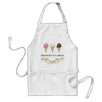 Artisan Ice Cream Maker Customizable Adult Apron