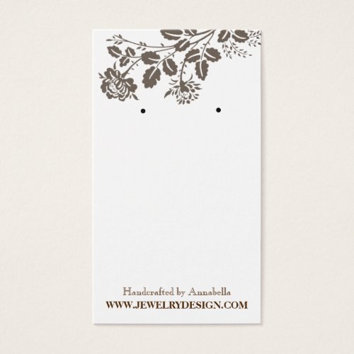 Earring Holder Business Card Templates