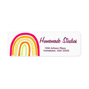 Artisan Rainbow Handmade Happiness Label