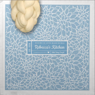 Artisan Rising Dough Cover Dahlia Light Blue Cloth Napkin