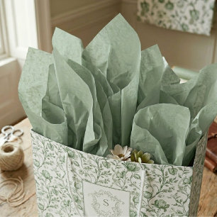 Artisan Sage Green Luxury Solid Color Tissue Paper