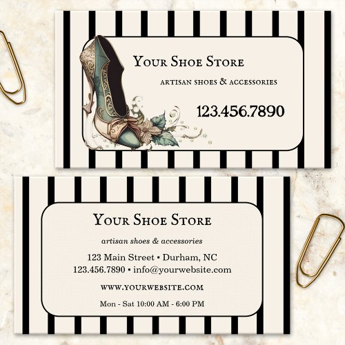 Artisan Shoes Fashion Business Card