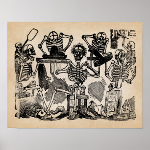 Artisan Skeletons Poster