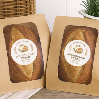 Artisan Sourdough Bread Label