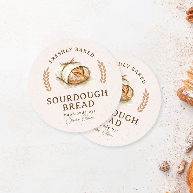 Artisan Sourdough Bread Label (Creator Uploaded)