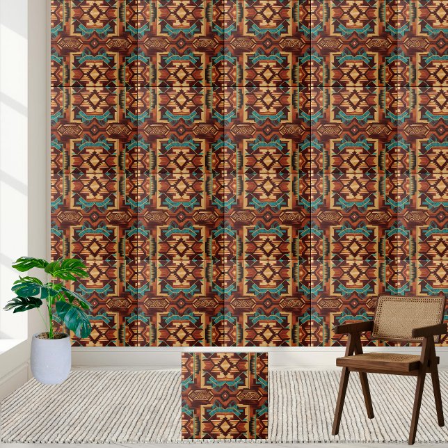 Artisan Style Southwestern Pattern Tile (Artisan Style Southwestern Pattern Tile)