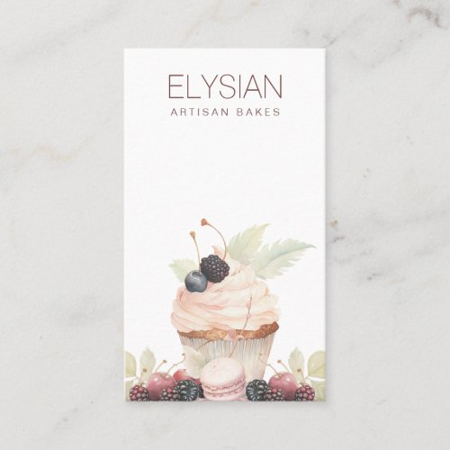 Artisan Watercolor Baker Bakery Pastry Chef  Business Card