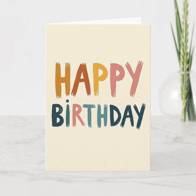 Artisanal Birthday Wish Card (Front)
