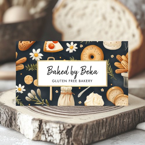 Artisanal Delights Bakery Bread Pastries Business Card
