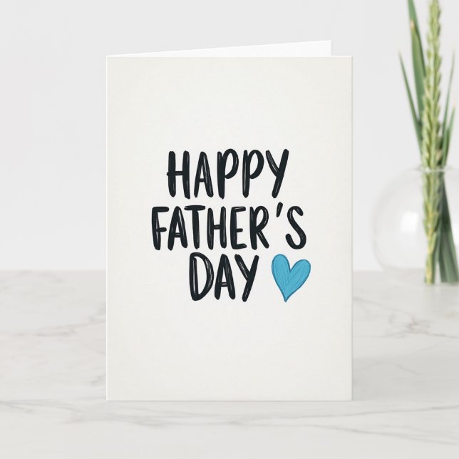 Artisanal Fathers Day Brush Card (Front)