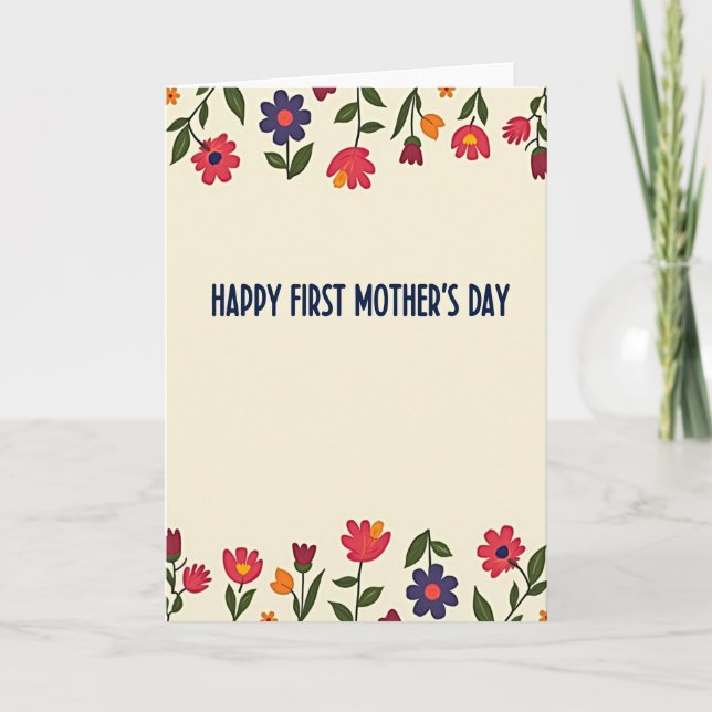 Artisanal First Mothers Day Card (Front)