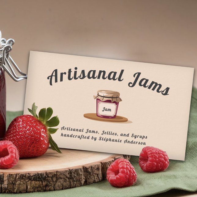 Artisanal Jams & Jellies Business Card (Artisanal Jams & Jellies Business Card)