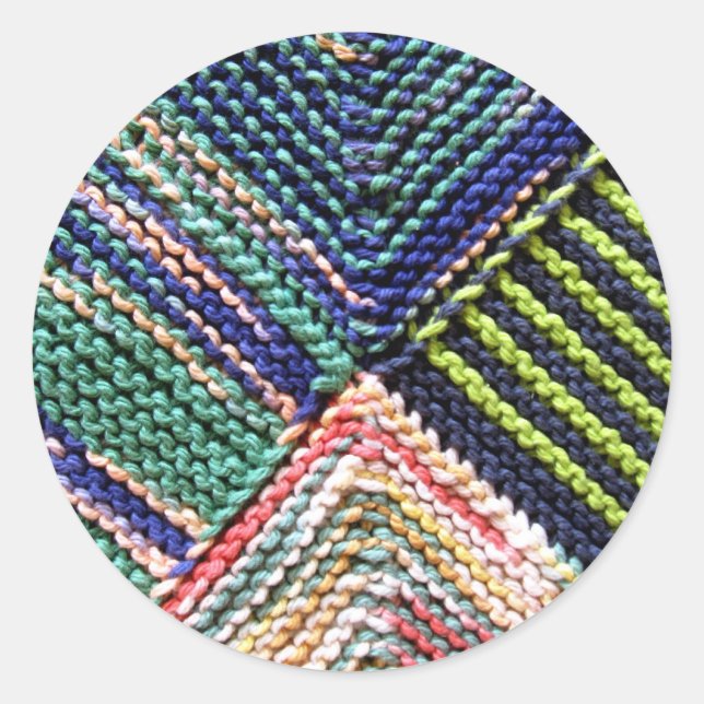 Artisanware Knit Classic Round Sticker (Front)