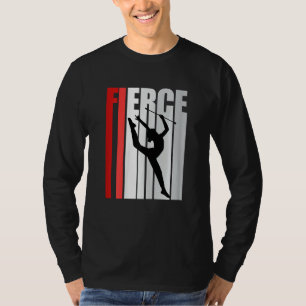 Artisitic Rhythmic Gymnastics Womens Red Theme T-Shirt