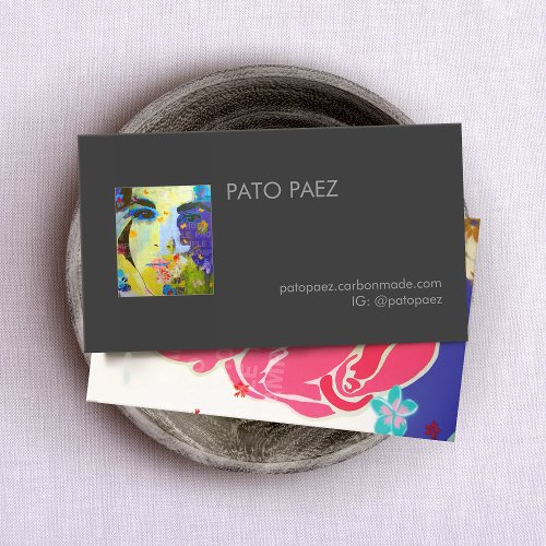 Artist Add Your Photo Business Card