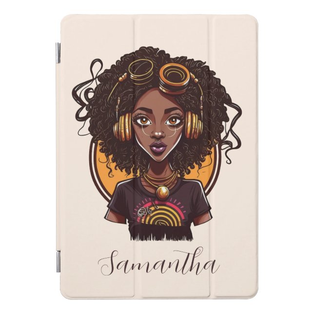 Artist Afro Woman iPad Pro Cover (Front)