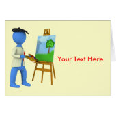 Artist and Easel (Front Horizontal)