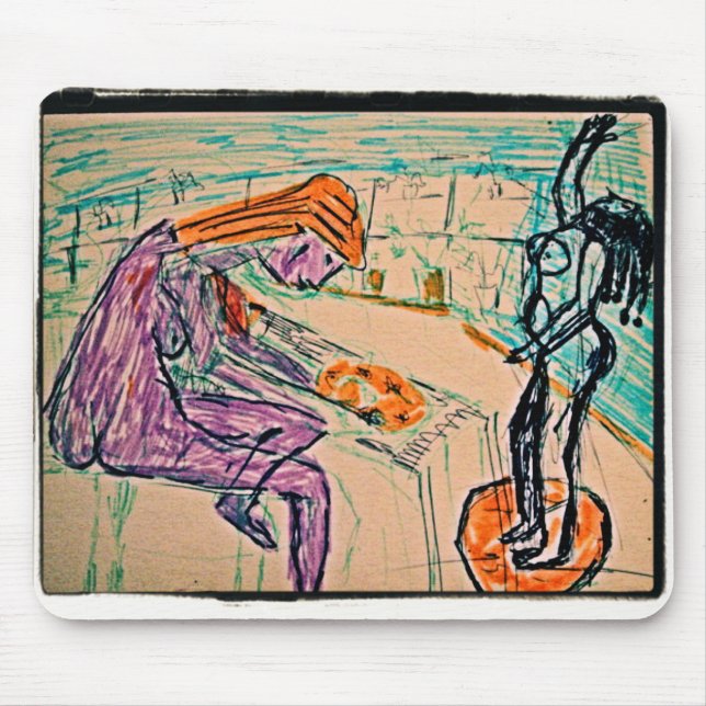 Artist and Model Mouse Pad (Front)