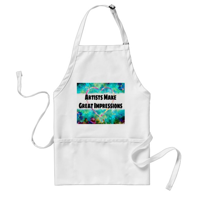 Artist, Art teacher apron! Art quotes Adult Apron (Front)