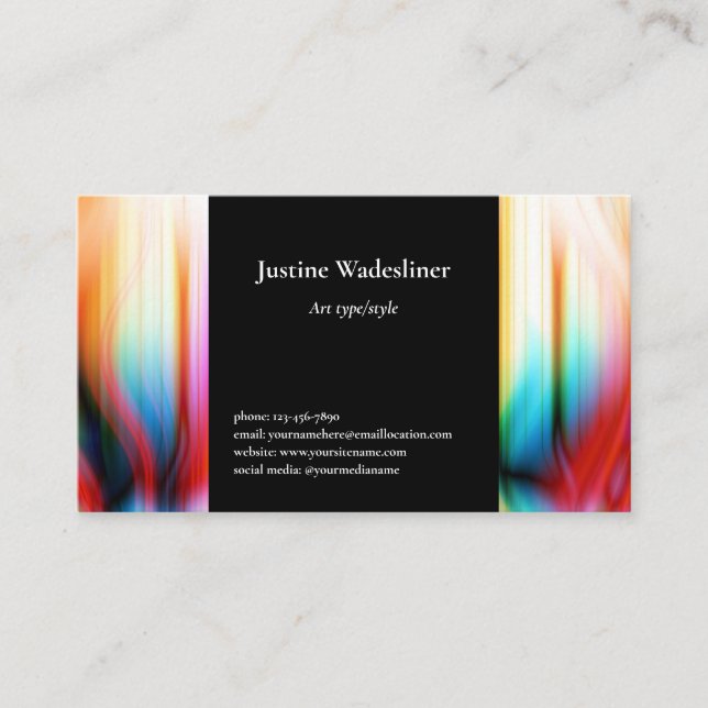 Artist Artwork Business Card (Front)