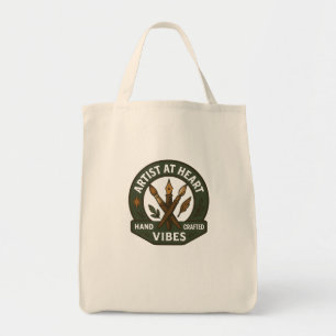 Artist at Heart Handcrafted Vintage Tote Bag