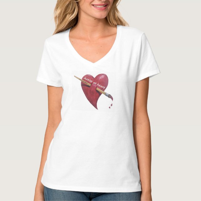 Artist at heart t-shirt (Front)