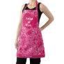 Artist at Work Abstract Pink Paint Splatters Smock Apron