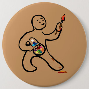 Artist at work button