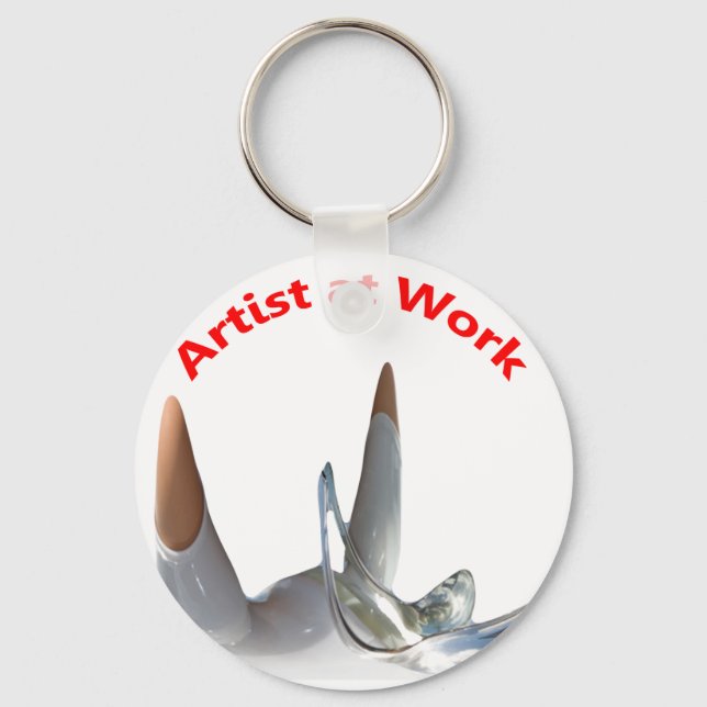 Artist at Work Keychain (Front)