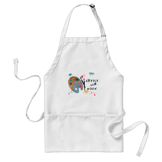 Personalized Artist Apron Smock with Art Supplies