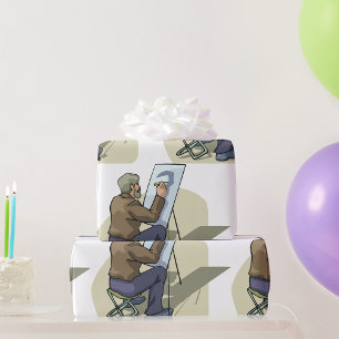 Artist At Work Wrapping Paper
