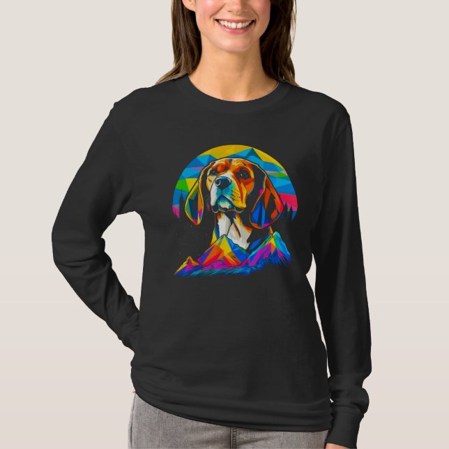 Artist Beagle Dog T-Shirt (Front)