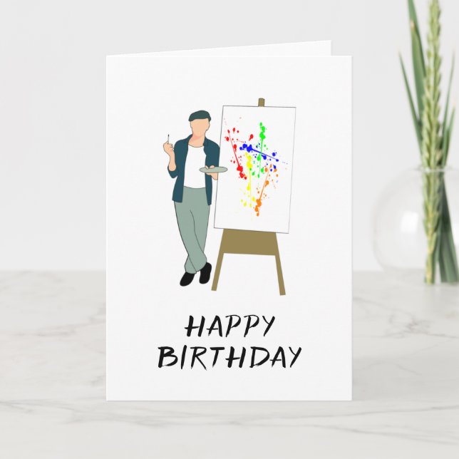 Artist birthday card (Front)
