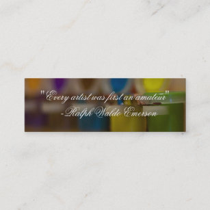 artist bookmark mini business card