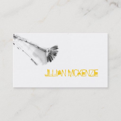 Customizable Artist Brush Business Card Template