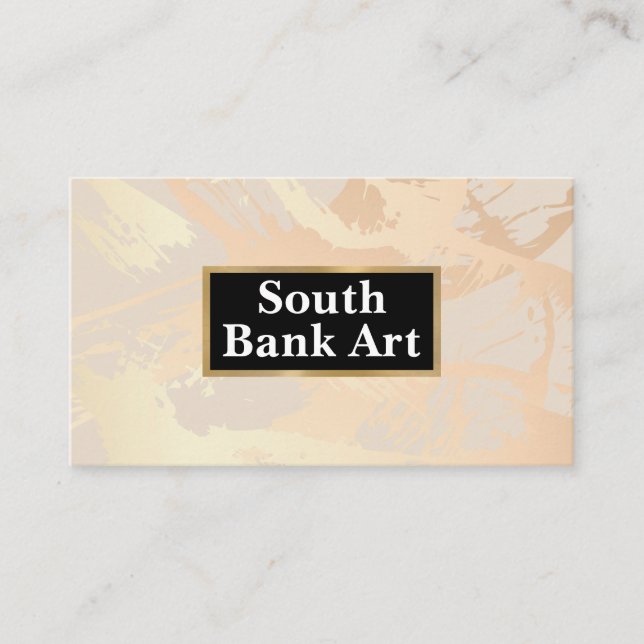 Artist Brush Strokes | Abstract Layers Business Card (Front)