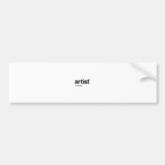 artist bumper sticker