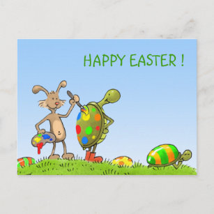 artist bunny postcard
