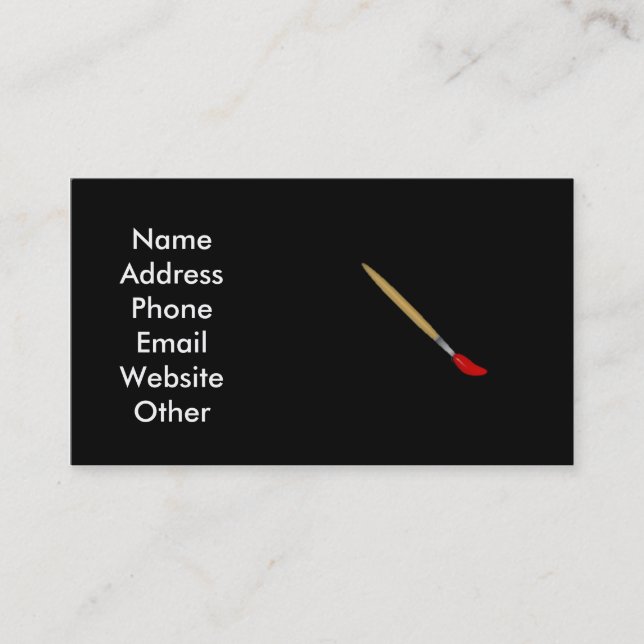 Artist Business Card (Front)